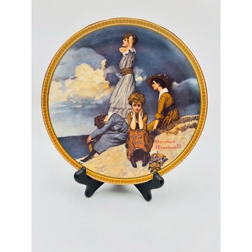 Norman Rockwell Waiting on the Shore Collector‎ Plate Knowles Vintage